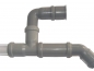 Preview: pipe connector L for 32mm pipe - grey