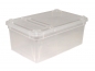 Preview: BraPlast Dose 1,3 L clear box with flap lid