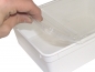 Preview: BraPlast Dose 3,0 L white box with clear flap lid