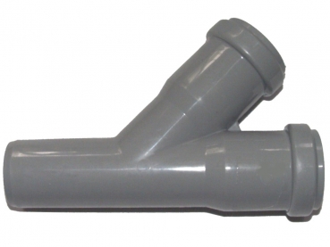 Rohrverbindung Y für 32mm Rohr - grau