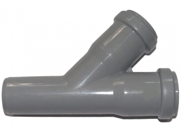 pipe connector Y for 32mm pipe - grey