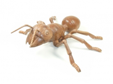 Ameise aus Holz - flach - 20cm