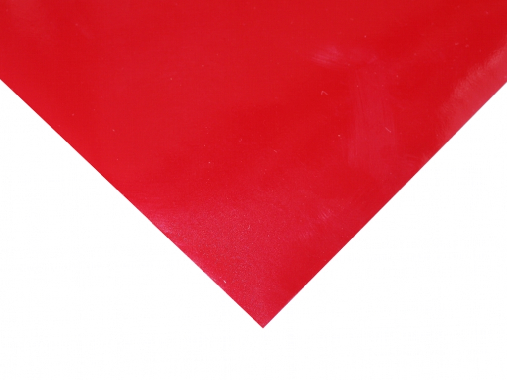 Rote Folie 19x10cm - selbstklebend