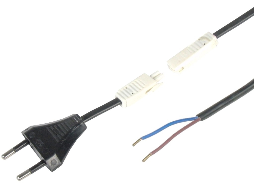 Feed cable with connector 2-wire